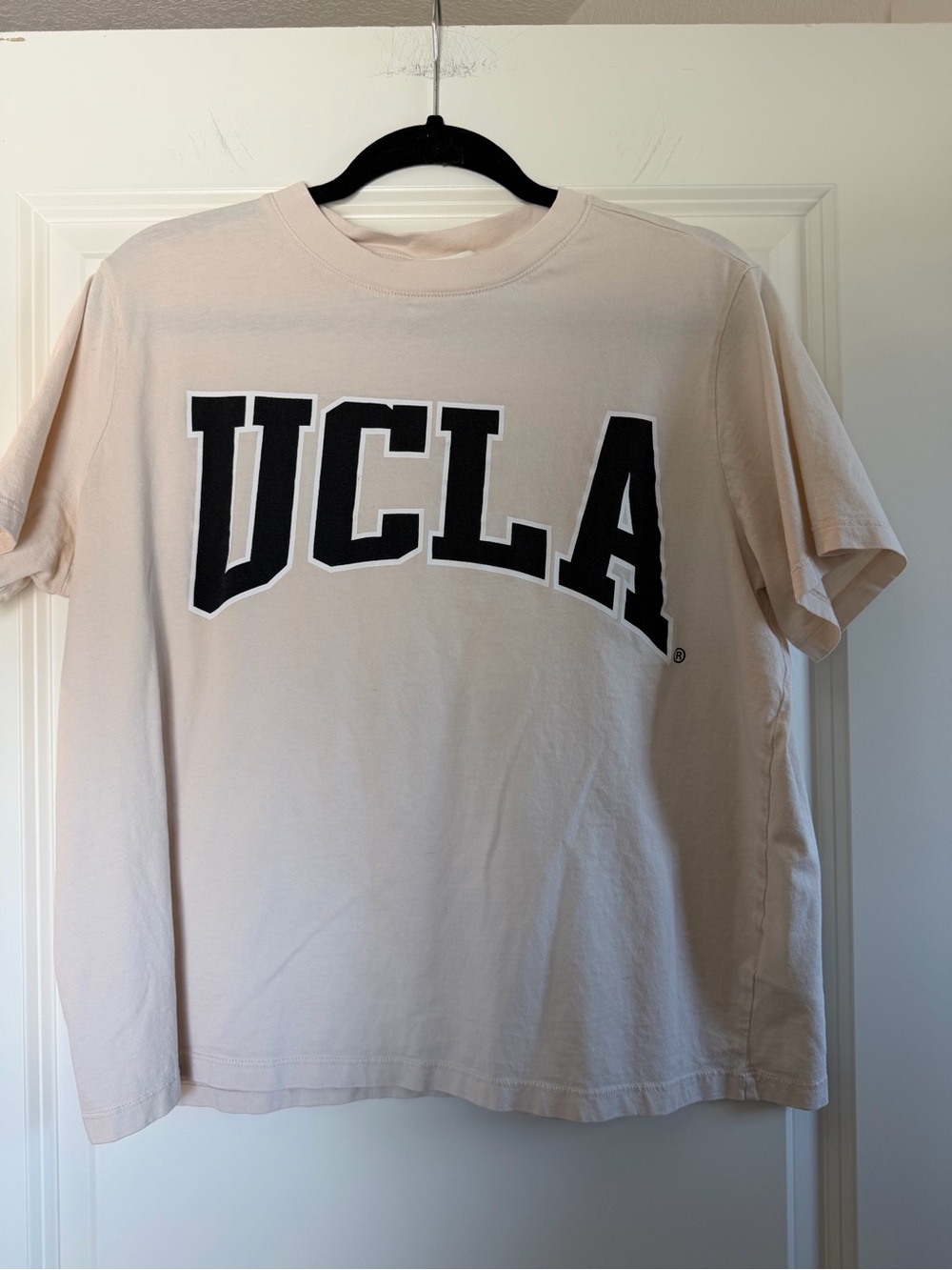 H&M Beige UCLA Logo Short Sleeve Tee